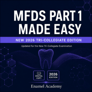 MFDS Part 1 Made Easy 2026 Tri-Collegiate digital edition cover from Enamel Academy